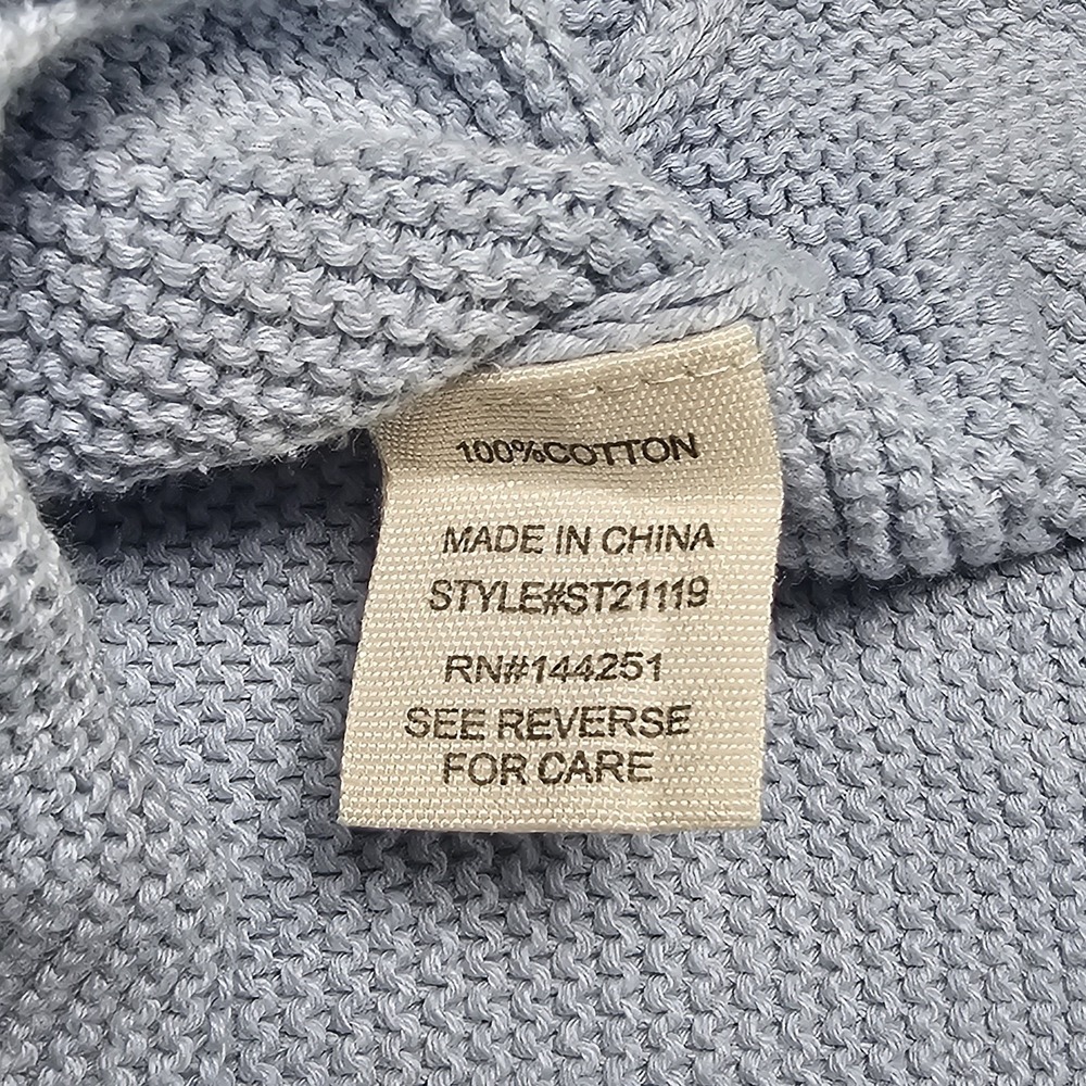 Moon and Madison Cropped  Sweater Baby Blue  Size Large - Picture 7 of 13